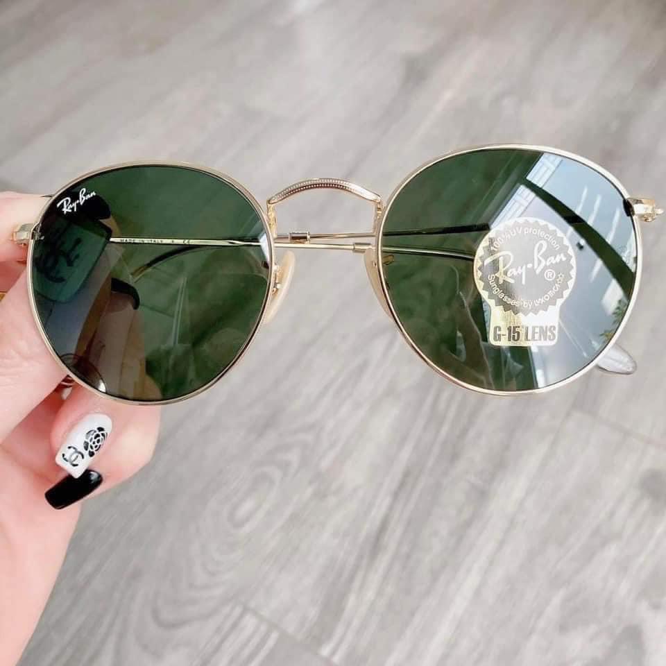 Kính mát Ray-Ban dòng kim loại tròn dáng Unisex