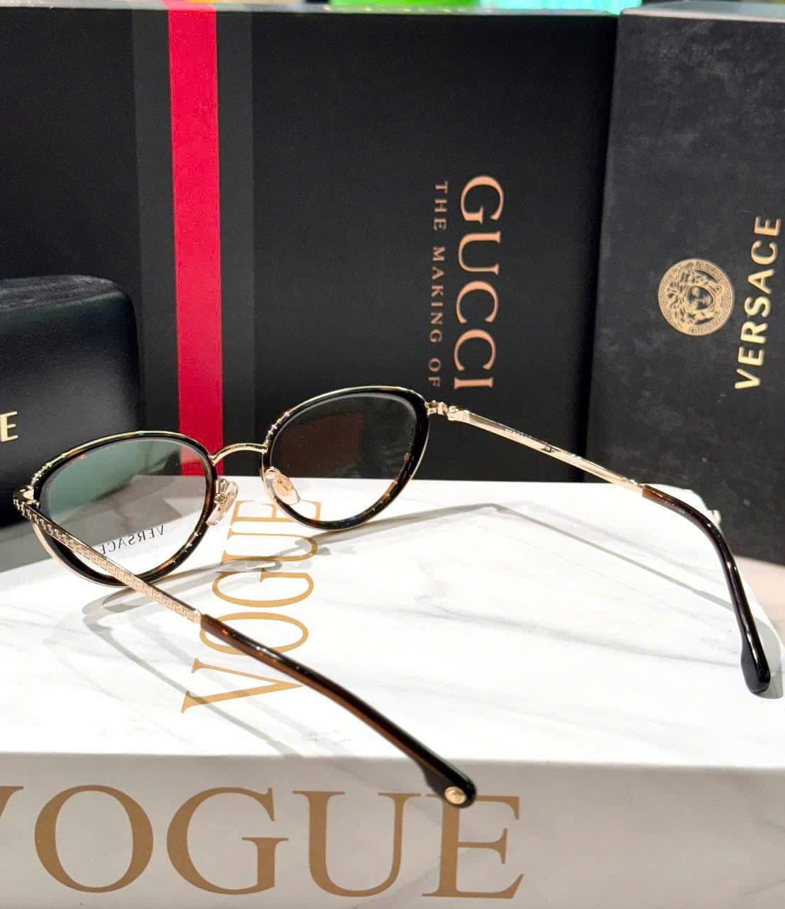 Gọng Kính Cận Versace VE1258 Havana – Biểu Tượng Thời Trang Ý Sang Trọng, Tôn Dáng Khuôn Mặt