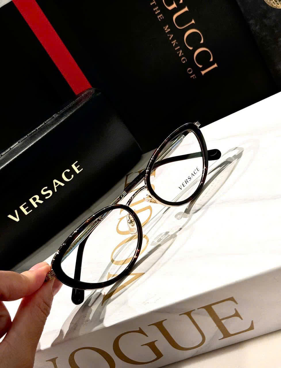Gọng Kính Cận Versace VE1258 Havana – Biểu Tượng Thời Trang Ý Sang Trọng, Tôn Dáng Khuôn Mặt