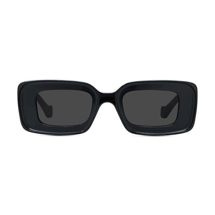 Kính Mát Loewe Anagram Rectangular-Frame Acetate Sunglasses In Black Màu Đen