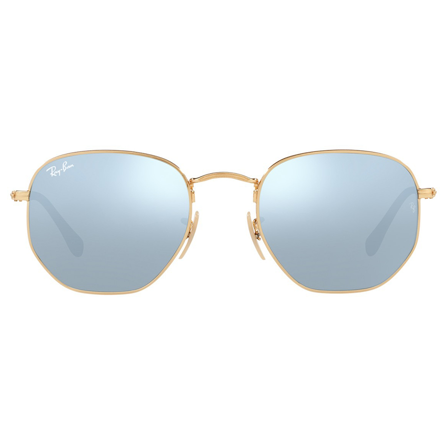 Kính Mát Rayban Hexagonal RB3548N 001/30 51 Gọng Kim Loại Màu Xám Xanh