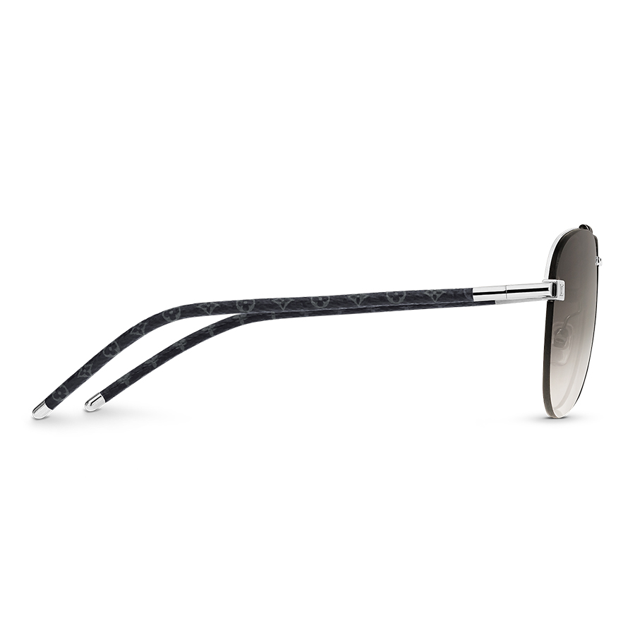 Kính Mát Louis Vuitton LV Clockwise Canvas Sunglasses Z1109W Màu Xám