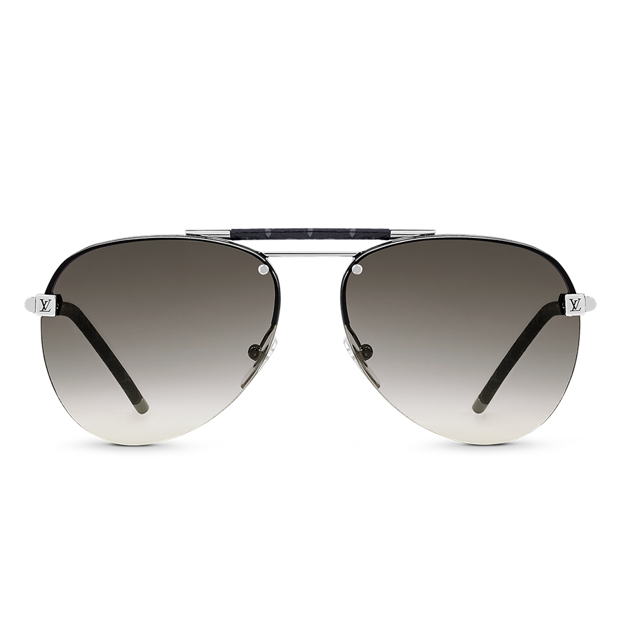 Kính Mát Louis Vuitton LV Clockwise Canvas Sunglasses Z1109W Màu Xám