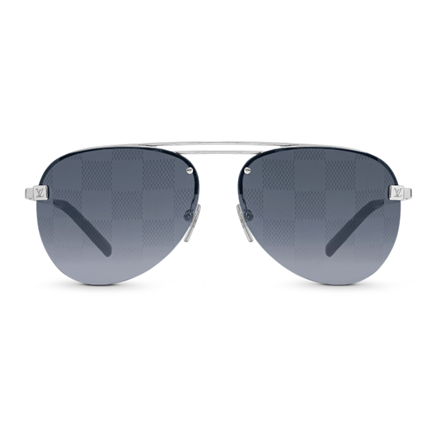 Kính Mát Louis Vuitton LV Clockwise Z1271E Màu Xanh Xám