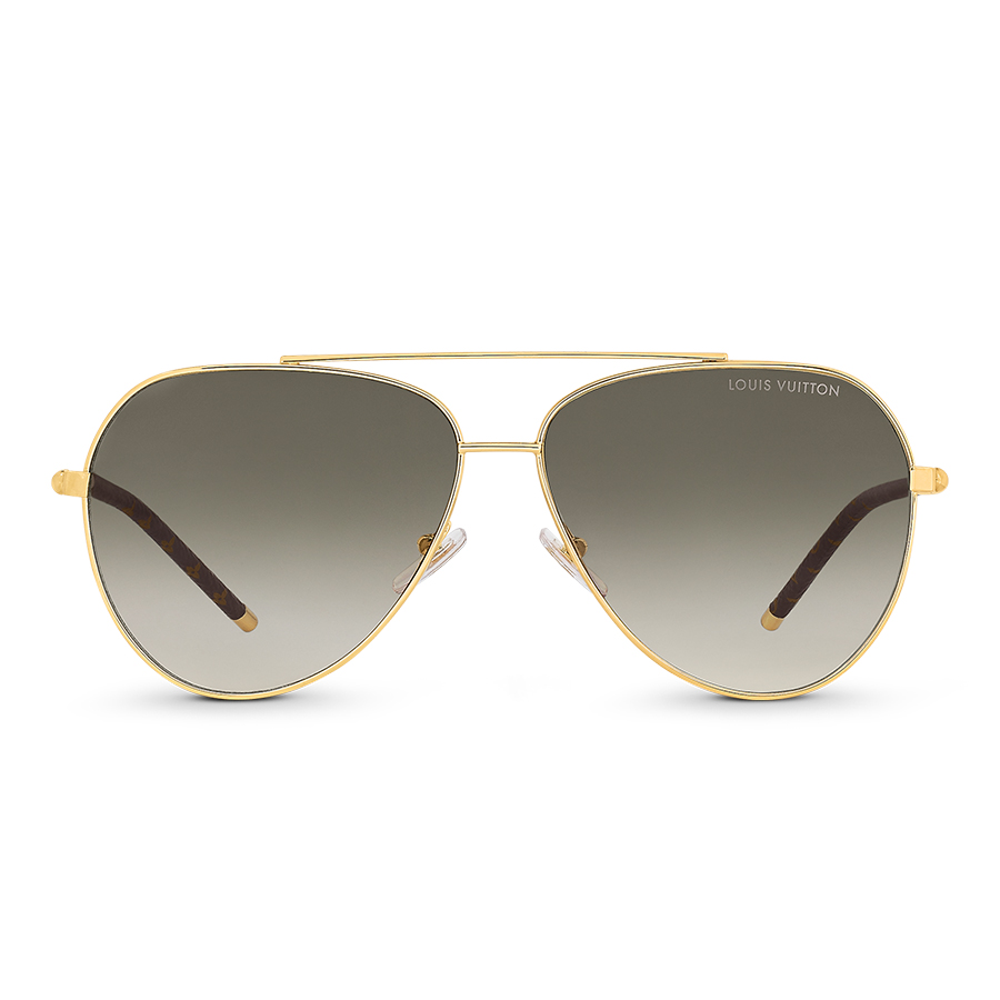 Kính Mát Louis Vuitton LV MNG Blaze Pilot Sunglasses Z1797U Màu Xanh Gọng Vàng Gold
