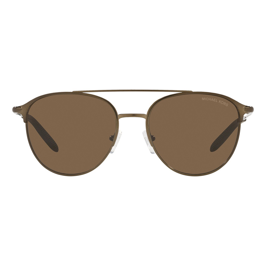 Kính Mát Nam Michael Kors MK Dark Brown Solid Pilot Men's Sunglasses MK1111 100173 54 Màu Nâu Đậm