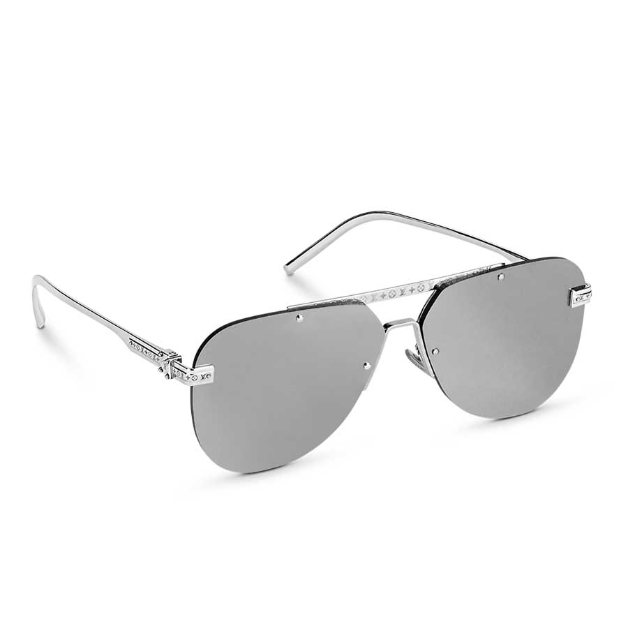 Kính Mát Nam Louis Vuitton LV Ash Glasses Z1262W Màu Bạc