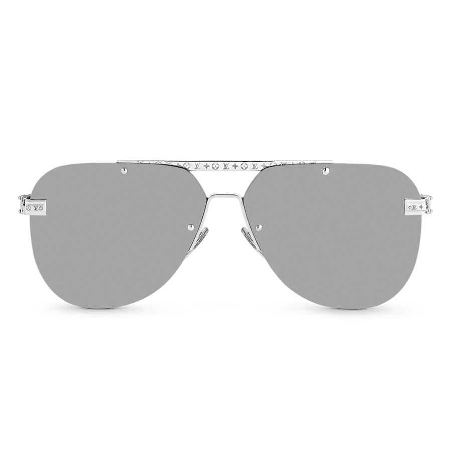 Kính Mát Nam Louis Vuitton LV Ash Glasses Z1262W Màu Bạc