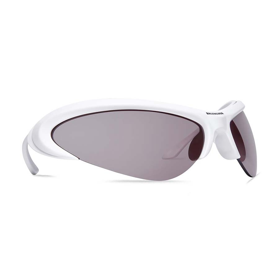 Kính Mát Balenciaga BB0232S 003 Wire Cat Sunglasses Màu Trắng