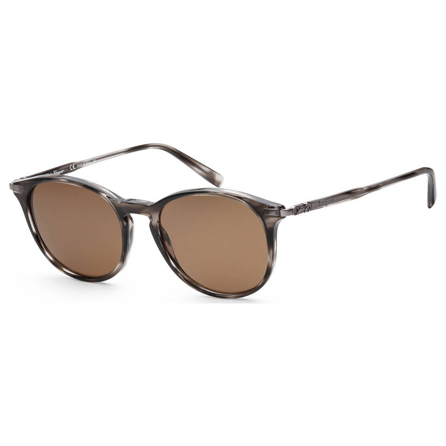 Kính Mát Salvatore Ferragamo Women Fashion 53mm Grey Havana Sunglasses SF911S-003 Phối Màu