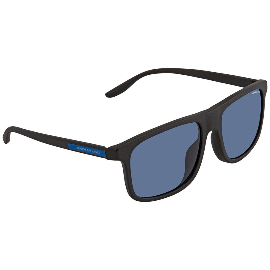 Kính Mát Armani Exchange Blue Rectangular Men's Sunglasses AX4110SF 807880 58 Màu Xanh Blue