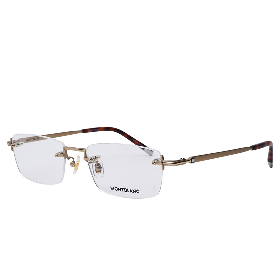 Kính Mắt Cận Montblanc MB0132O 003 54-19 Màu Vàng Nâu
