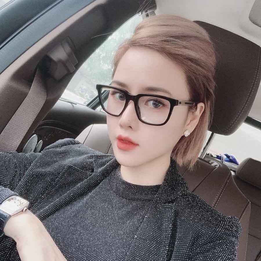 Kính Mắt Cận Gucci Black Plastic Rectangle Eyeglasses GG0560O-001 53mm Màu Đen