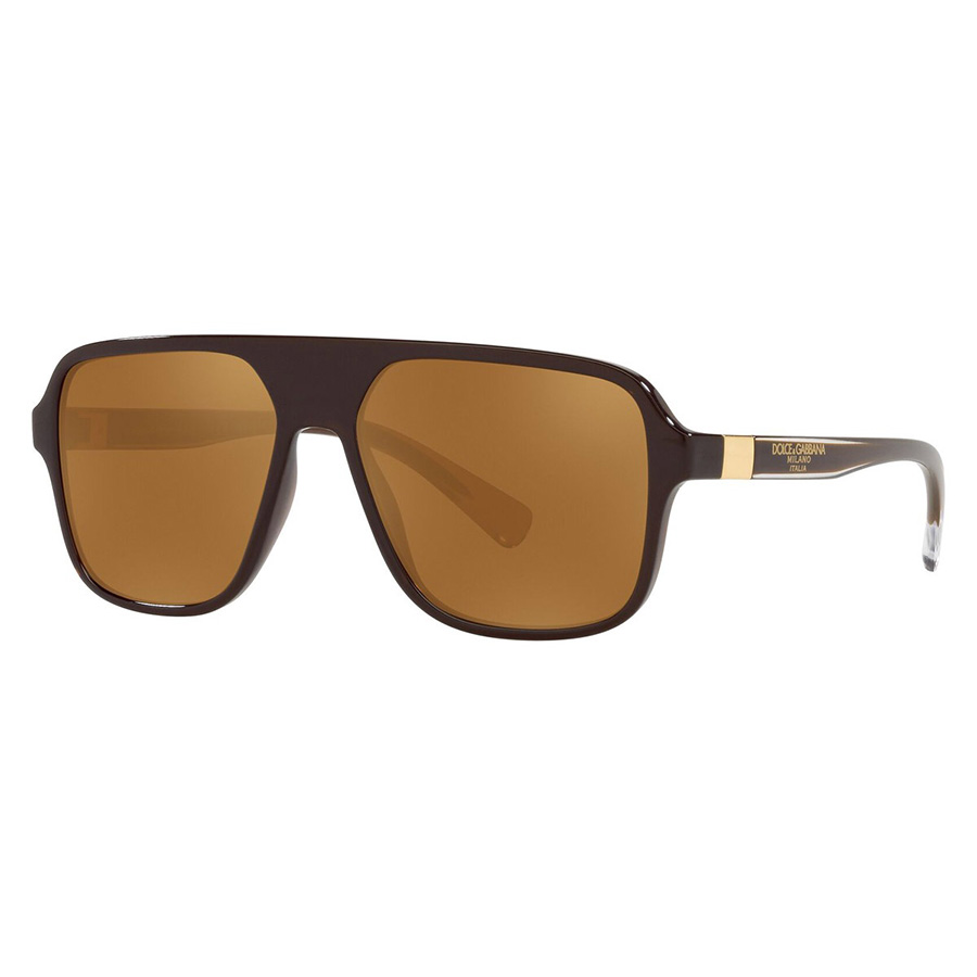 Kính Mát Dolce & Gabbana D&G Step Injection DG6134-3295/6H Màu Nâu
