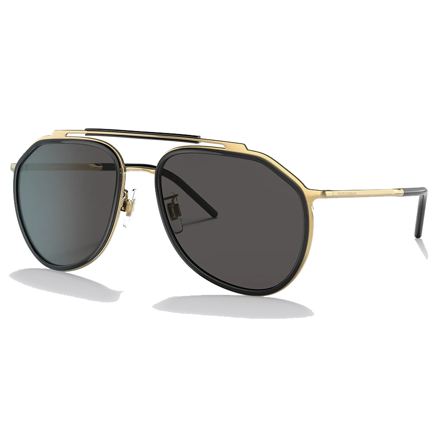 Kính Mát Dolce & Gabbana D&G Wide Fit - Adjustable Nosepads DG2277 Màu Đen Vàng