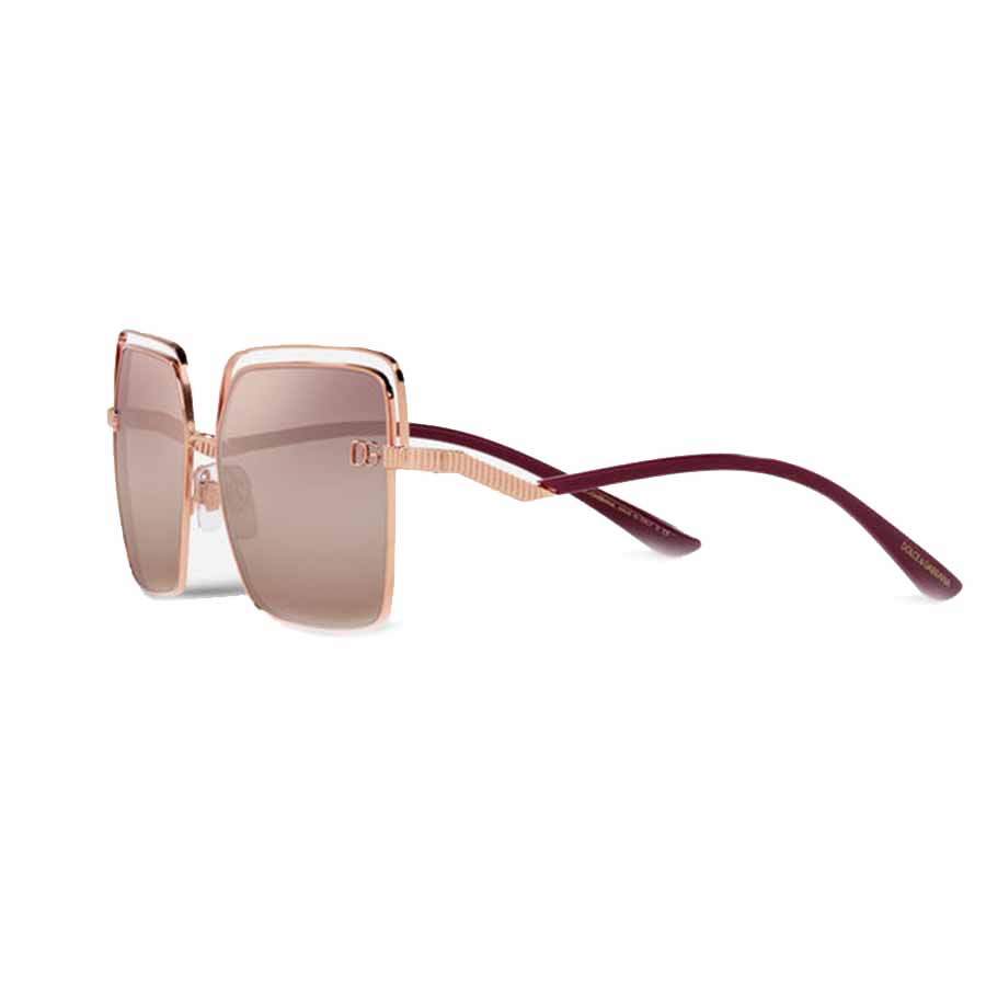 Kính Mát Dolce & Gabbana D&G Advertising DG Pin Sunglasses Màu Hồng Gold