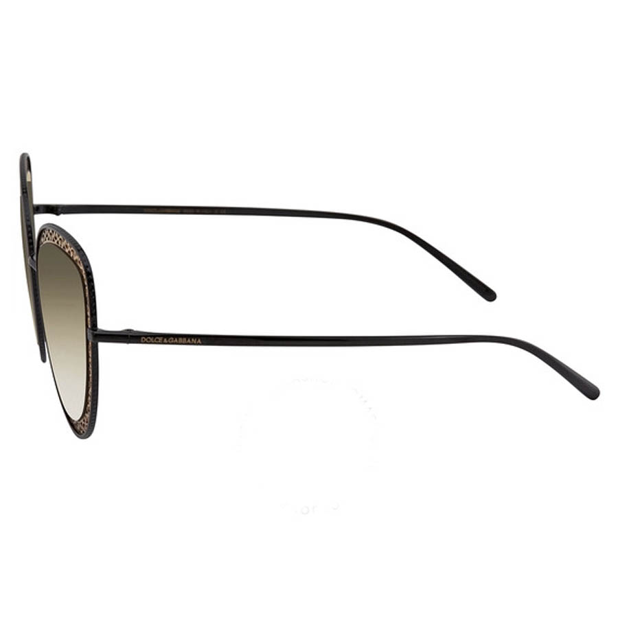 Kính Mát Dolce & Gabbana D&G Ladies Black Cat Eye Sunglasses DG222613116E54