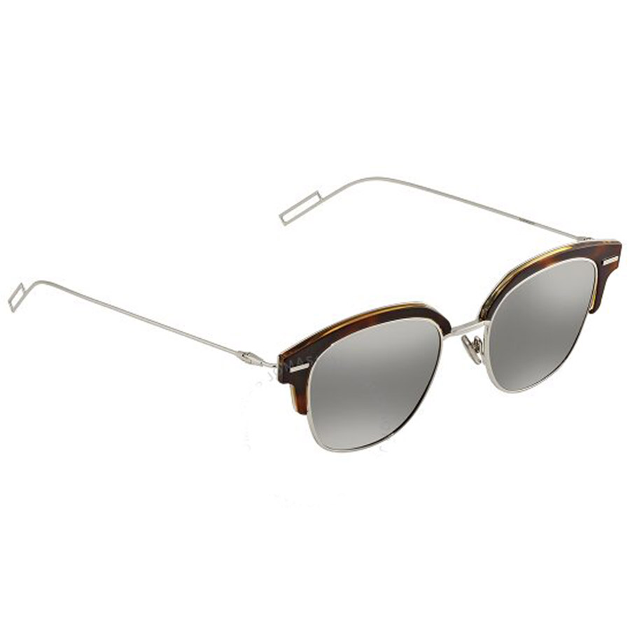 Kính Mát Dior Gray Silver Square Men's Sunglasses Diortensity 0KRZ 48 Màu Xám