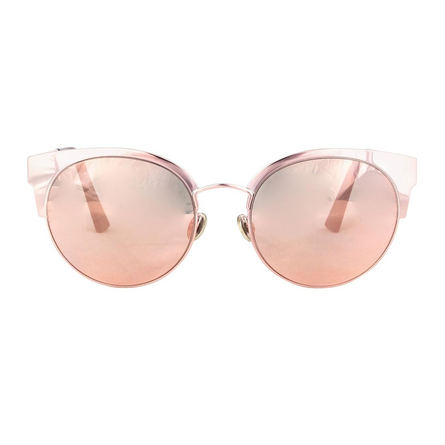 Kính Mát Dior Pink Diorama Mini Cat-Eye Sunglasses Mirrored Lens S8R/0J Màu Hồng