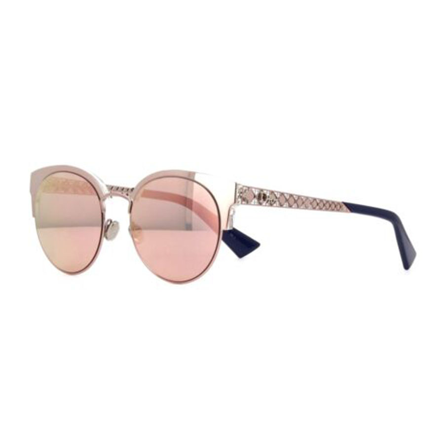 Kính Mát Dior Pink Diorama Mini Cat-Eye Sunglasses Mirrored Lens S8R/0J Màu Hồng