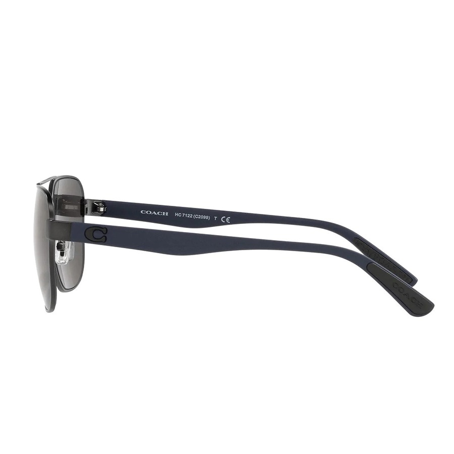 Kính Mát Coach Men Fashion Matte Sunglasses HC7122-938187-58 Màu Xám Đen