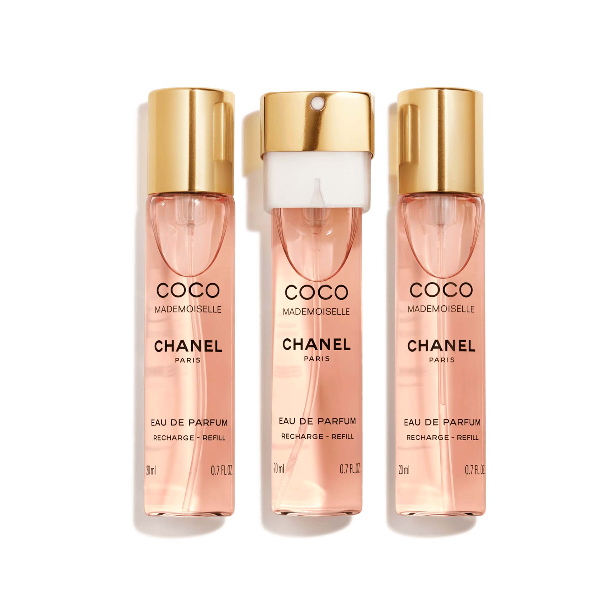 Set Nước Hoa Nữ Chanel Coco Mademoiselle Eau De Toilette Twist And Spray 3x20ml