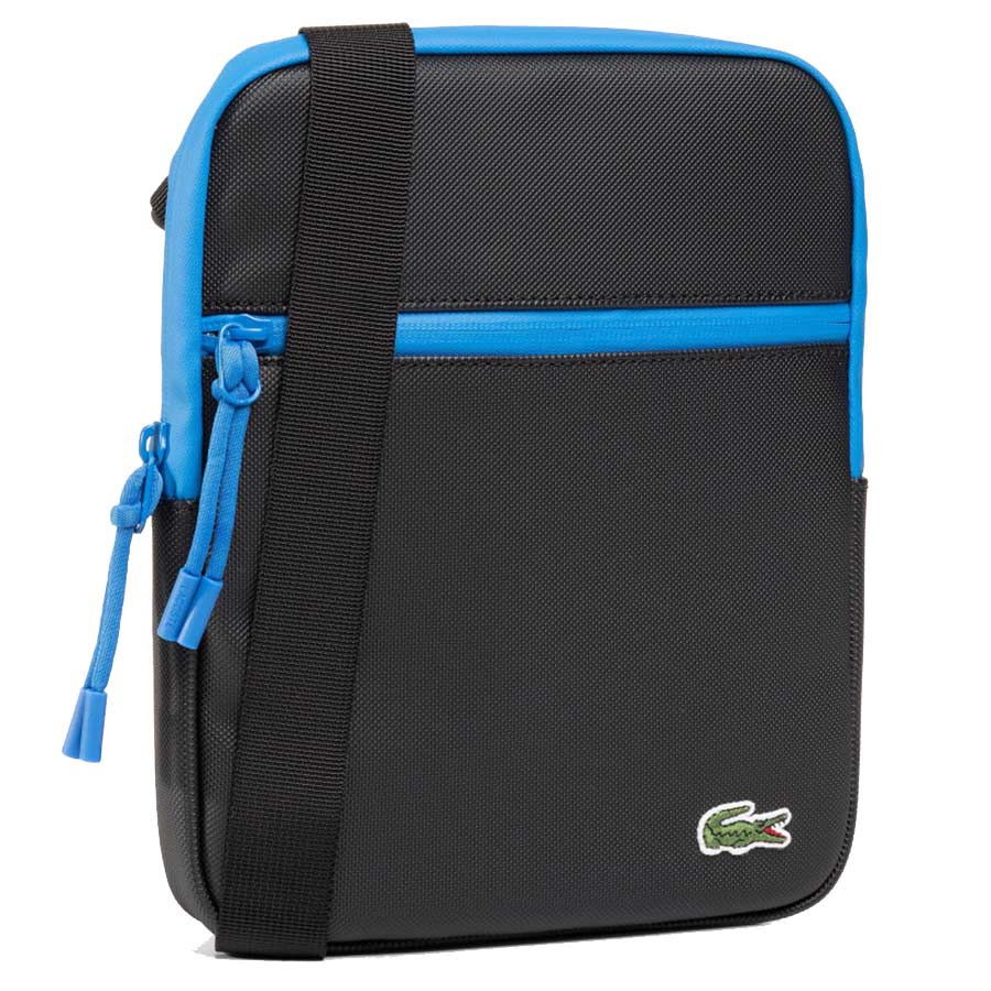 Túi Đeo Chéo Lacoste M Flat Crossover Bag NH3308LV Noir Ultramarine Noir F58 Màu Xanh Đen