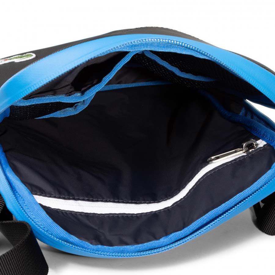 Túi Đeo Chéo Lacoste M Flat Crossover Bag NH3308LV Noir Ultramarine Noir F58 Màu Xanh Đen