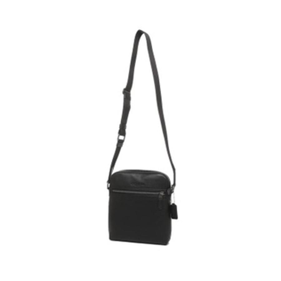 Túi Coach Nam Houston Flight Bag Leather Black Màu Đen
