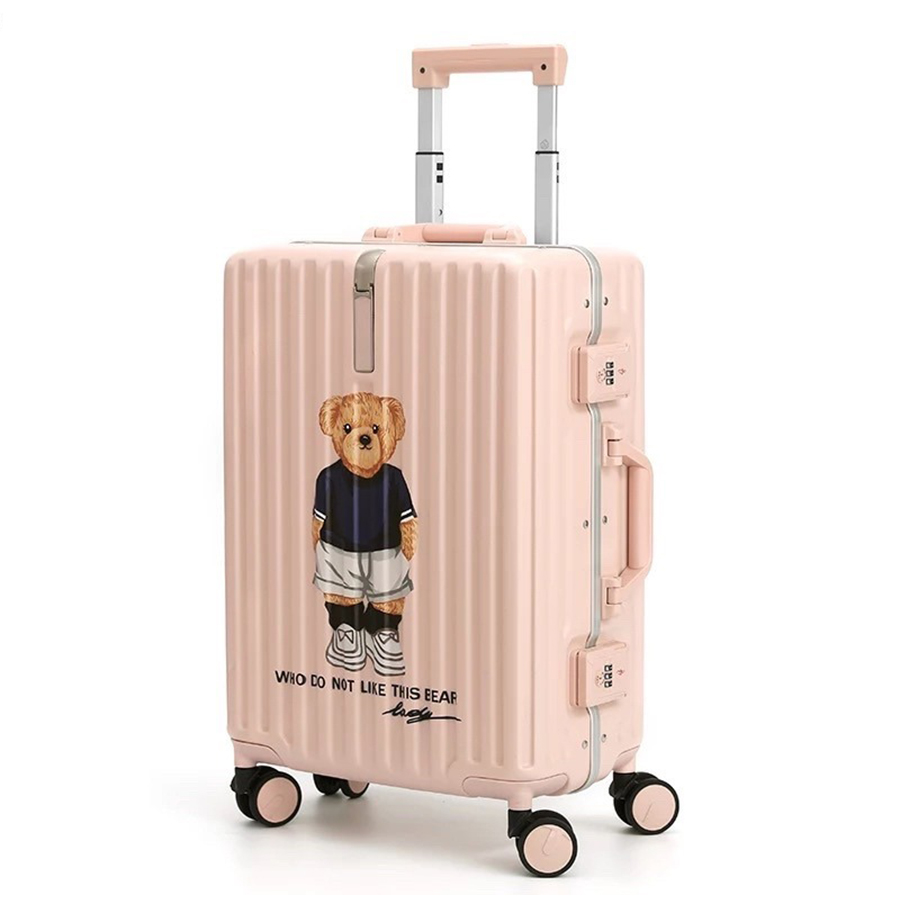 Vali Nữ TTWN BEAR 24 7002-24C-200 Màu Hồng Size 24