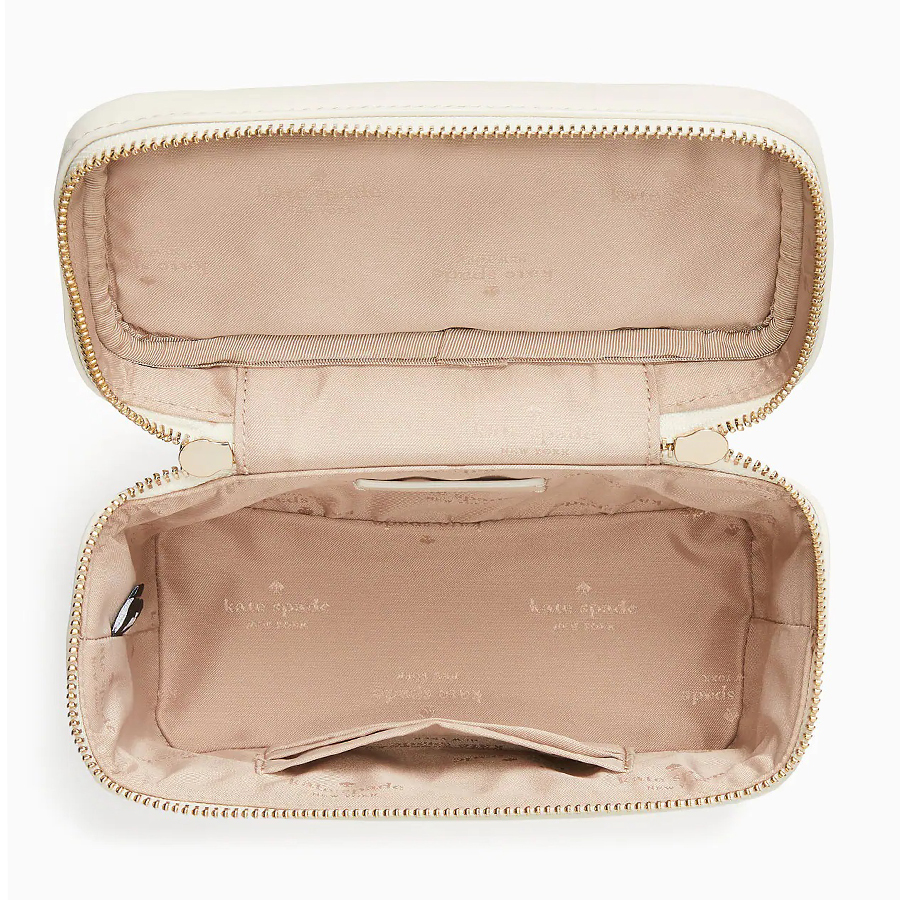 Túi Đeo Chéo Nữ Kate Spade Carey Trunk Crossbody Parchment KB563 Màu Trắng Kem