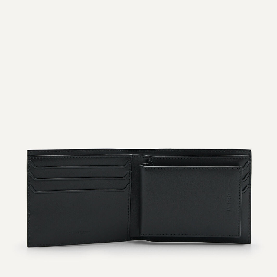 Ví Nam Pedro Icon Leather Bi-Fold Wallet in Pixel  Black PM4-16500073-2 Màu Đen