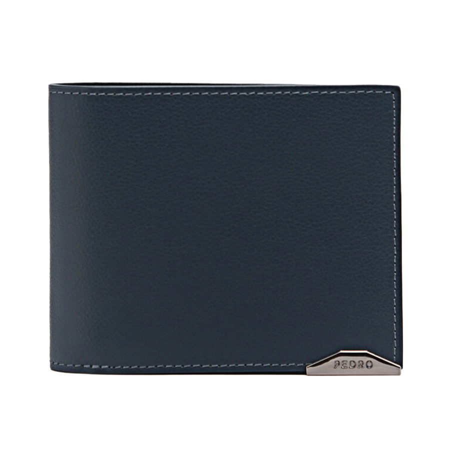 Ví Nam Pedro Leather Bi-Fold Wallet PM4-16500067 Màu Xanh Navy