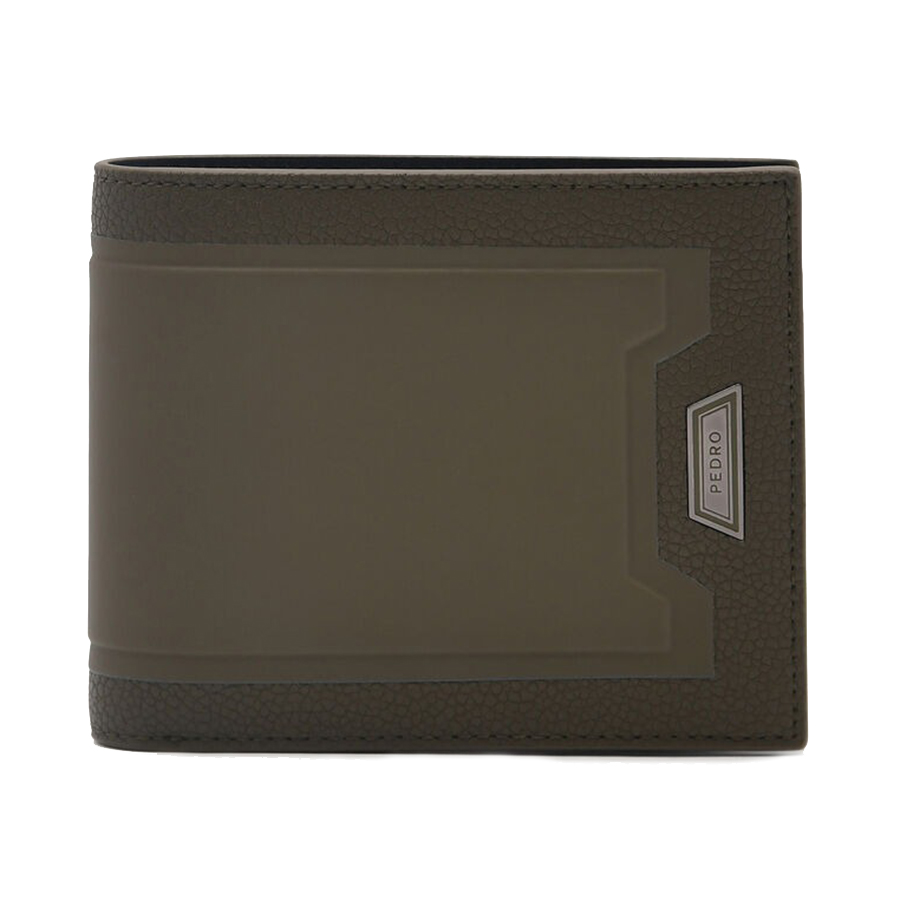 Ví Nam Pedro Embossed Leather Bi-Fold Flip Wallet PM4-15940243 Màu Xanh Olive