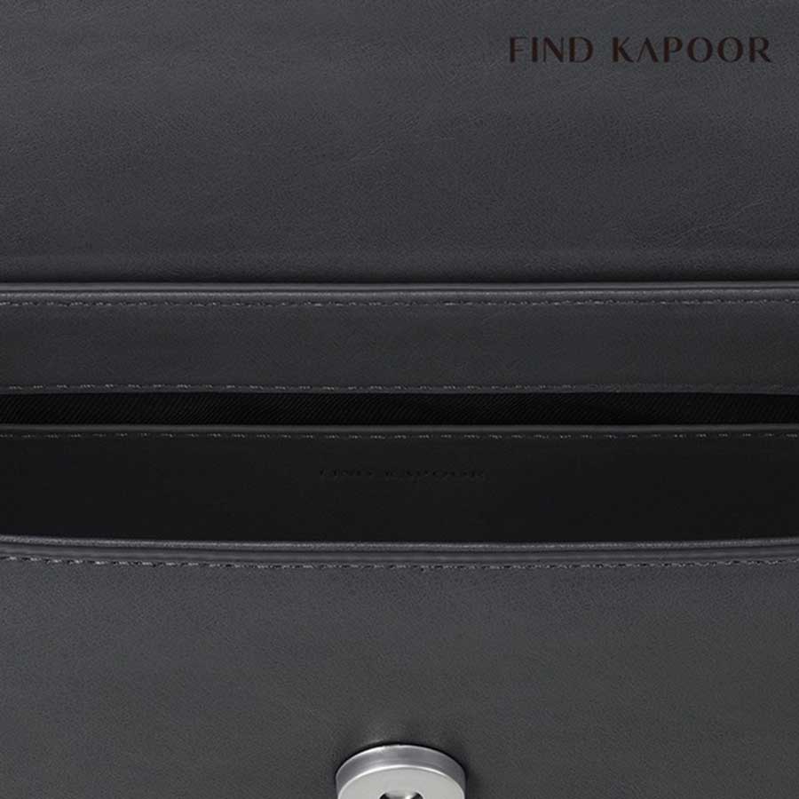 Túi Đeo Chéo Nữ Find Kapoor Marc 18 Crinkled Flip Crossbody Bag Dark Gray FBMC18CR0DG Màu Xám Đậm
