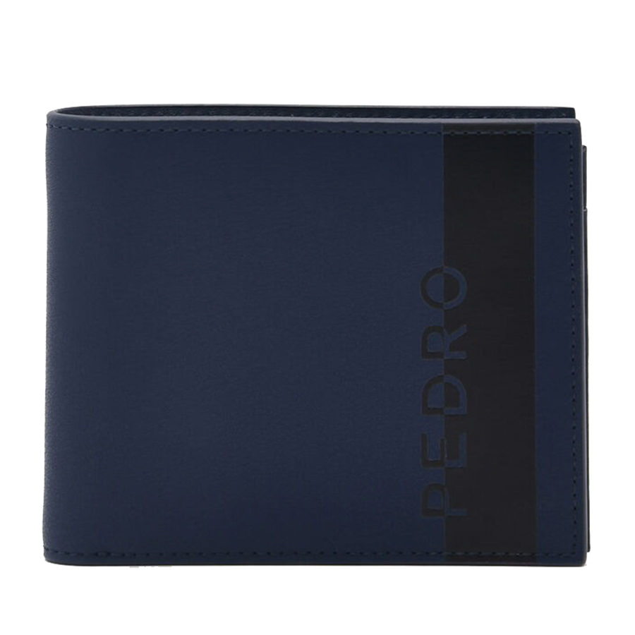Ví Nam Pedro Leather Bi-Fold Flip Wallet  PM4-15940241 Màu Xanh Navy