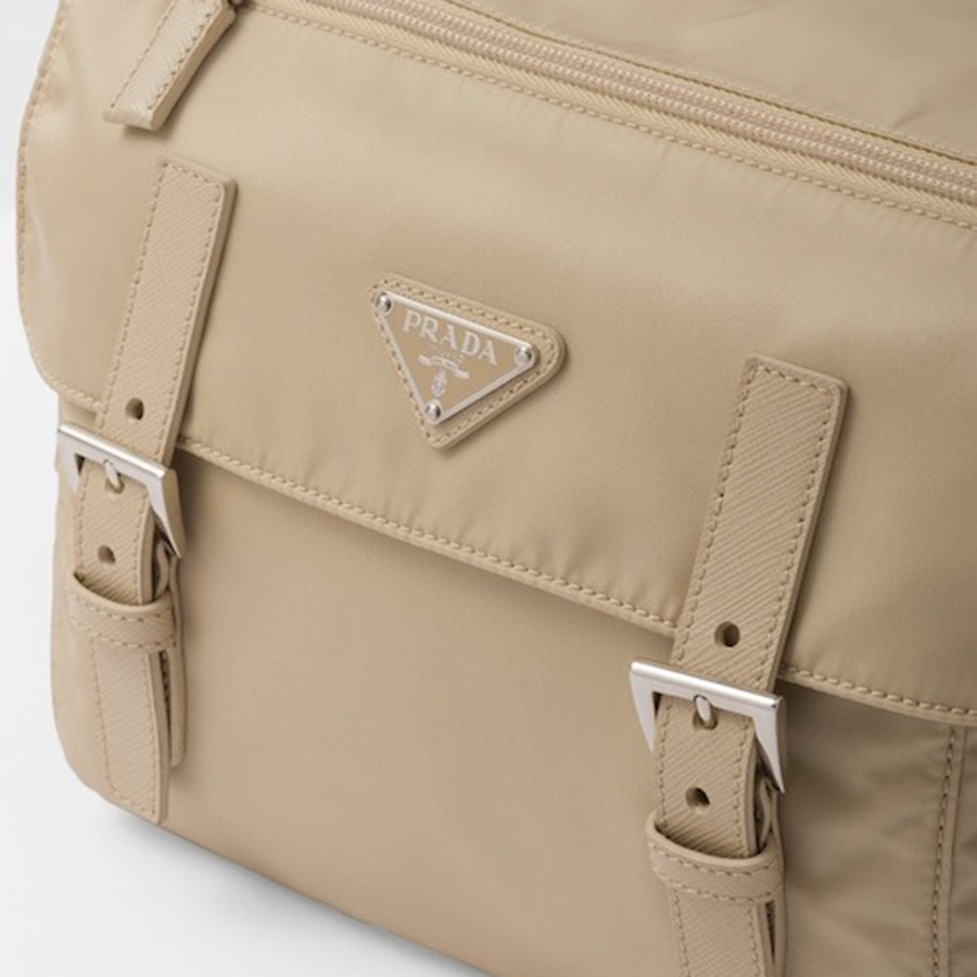 Túi Đeo Chéo Nữ Prada Re-Nylon Shoulder Bag Màu Be
