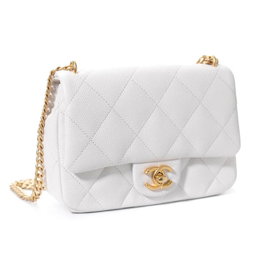 Túi Đeo Chéo Nữ Chanel AS3829 Màu Trắng
