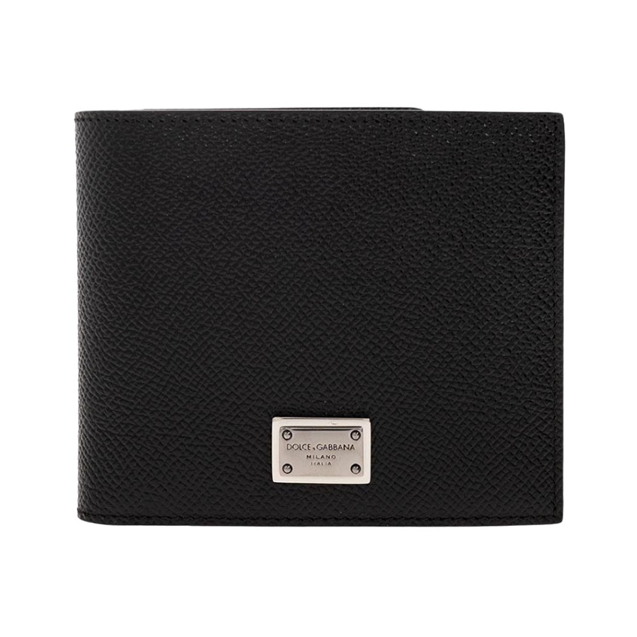 Ví Nam Dolce & Gabbana D&G Black Leather BP1321 AG219 80999 Màu Đen