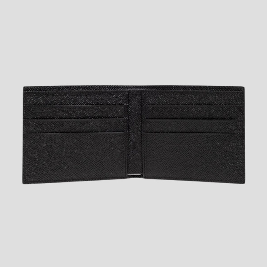 Ví Nam Dolce & Gabbana D&G Black Leather BP1321 AG219 80999 Màu Đen