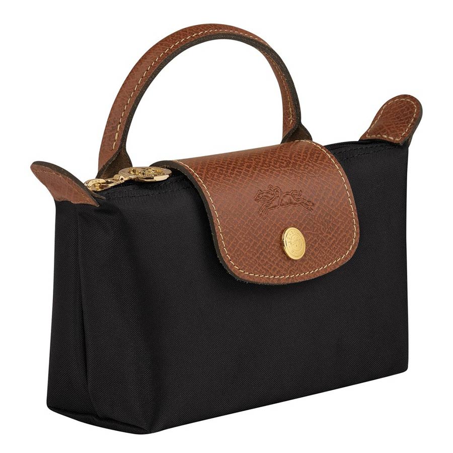Túi Xách Longchamp Le Pliage Original Pouch With Handle 34175089001 Màu Đen