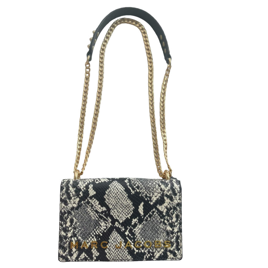 Túi Đeo Chéo Marc Jacobs Double Take Mini Crossbody Họa Tiết Da Rắn