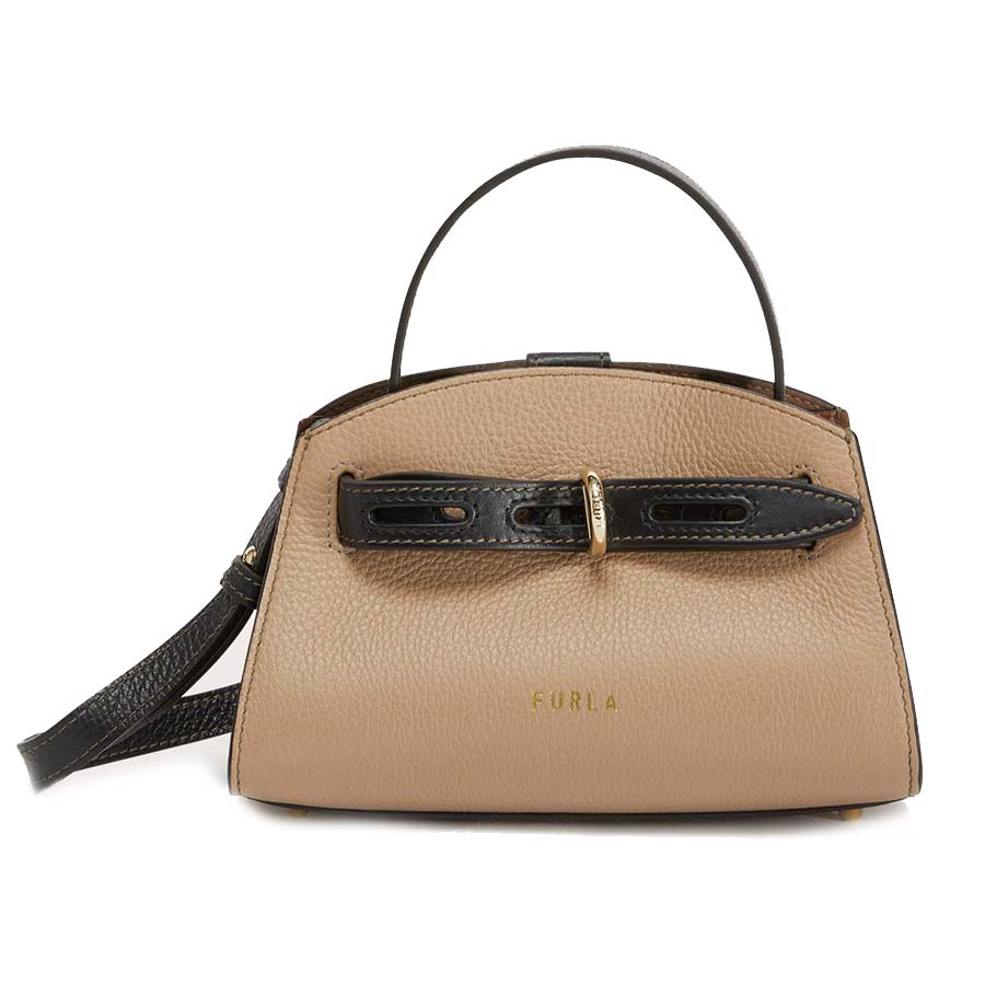 Túi Đeo Chéo Furla Margherita Top Handle Mini Greige Màu Be
