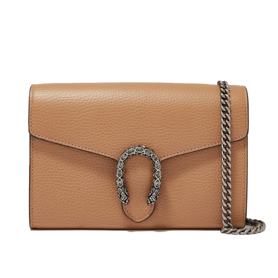 Túi Đeo Chéo Gucci Dionysus Mini Chain Bag in Leather Màu Beige