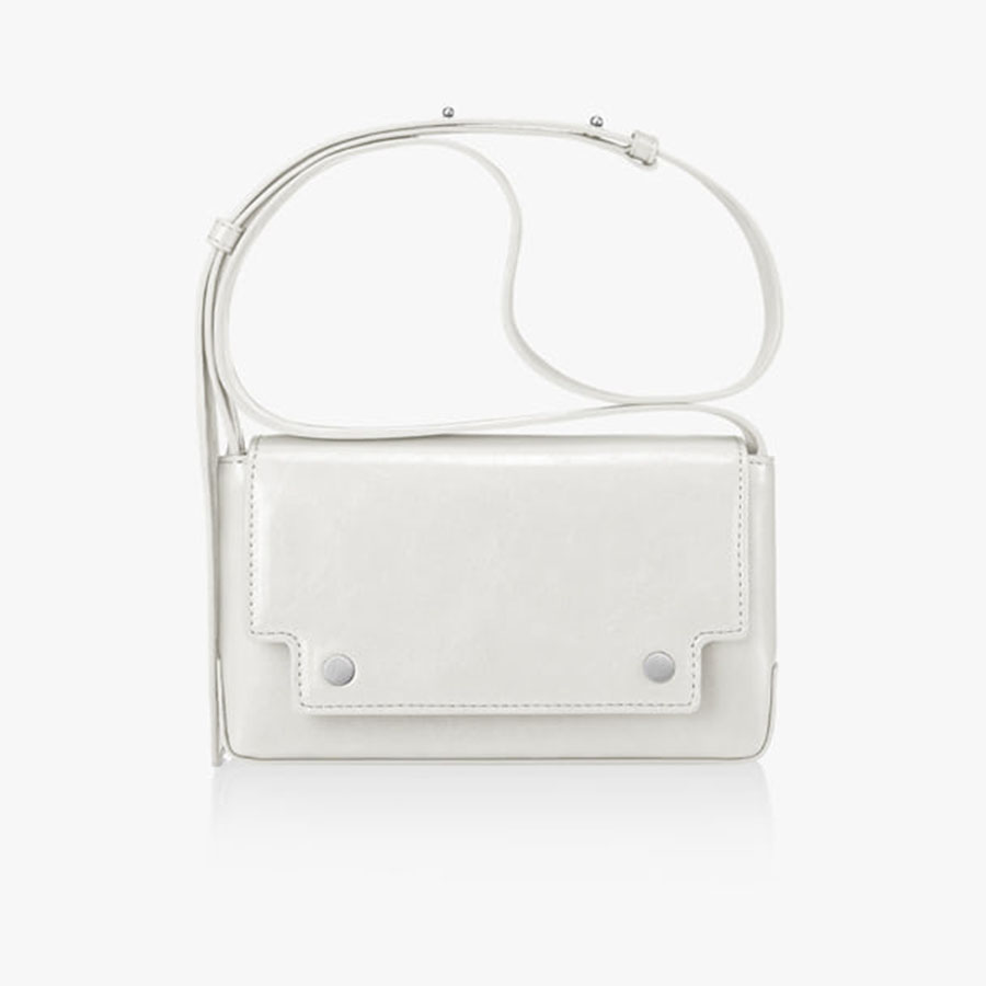 Túi Đeo Chéo Find Kapoor Marc Bag 18 Crinkled Ivory Màu Trắng