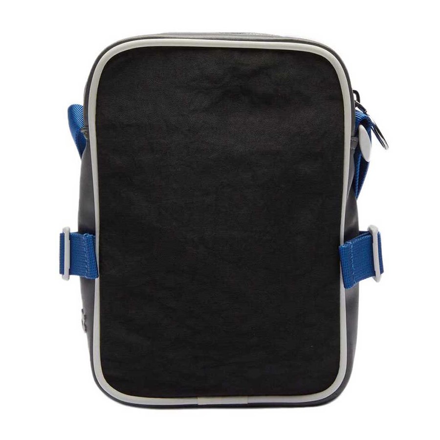 Túi Đeo Chéo Lacoste Men's LCST Colourblocked Coated Canvas Vertical Camera Bag NH3302LV Màu Xám