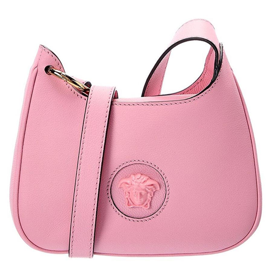 Túi Xách Versace La Medusa Small Leather Hobo Bag Màu Hồng