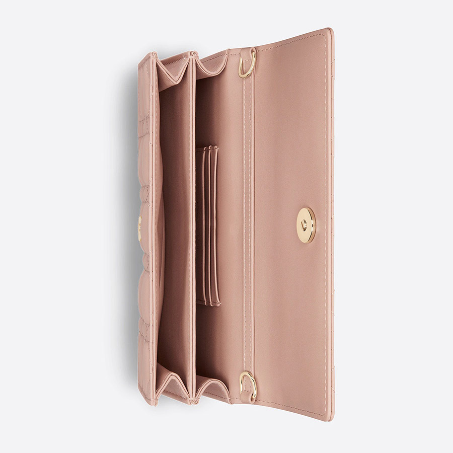 Túi Xách Dior Pochette Lady Con Asa Superior Màu Hồng Nude