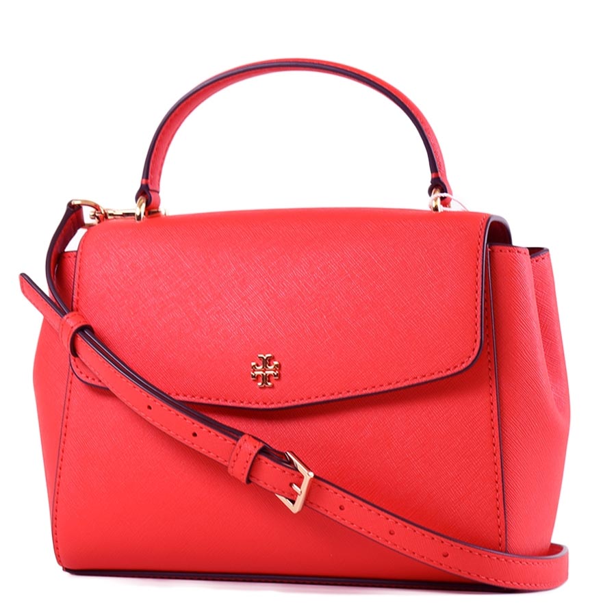 Túi Xách Tory Burch Emerson Anti-Scratch Flip Handle Màu Đỏ