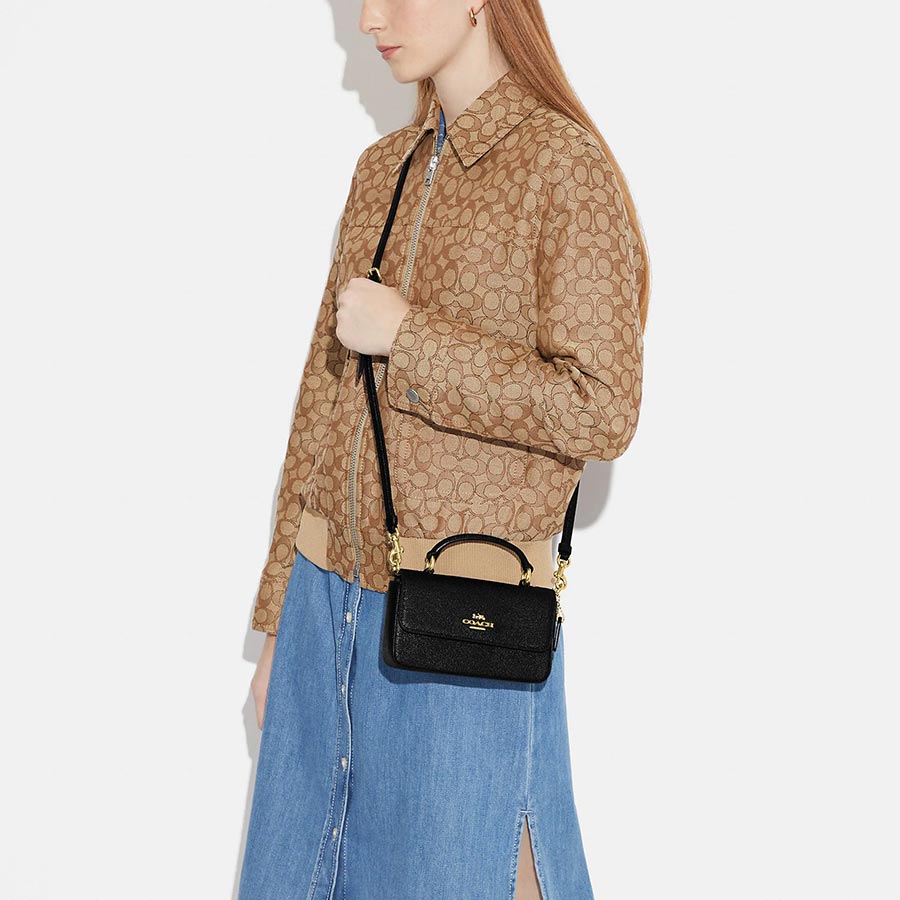 Túi Đeo Chéo Coach Mini Josie Top Handle Crossbody CC882 Màu Đen